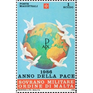 S.M.O.M. - 1986 - Anno internazionale della pace - 1 v.