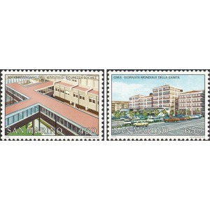 SAN MARINO - 1986 - Istituto Sammarinese per la Sicurezza Sociale e Giornata della Sanità - 2 v.