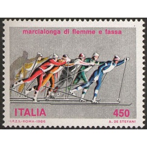 ITALIA - 1986 - Marcialonga di Fiemme e Fassa - 1 v.