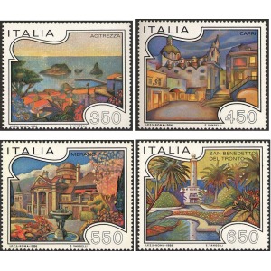 ITALIA - 1986 - Turistica XIII serie - 4 v.
