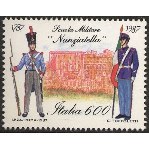 ITALIA - 1987 - 200° della Scuola Militare Nunziatella - 1 v.