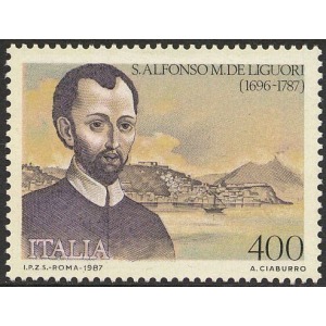 ITALIA - 1987 - 200° della morte di Sant'Alfonso Maria De Liguori - 1 v.