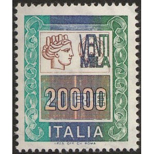 ITALIA - 1987 - Alto valore 20.000 L. - 1 v.