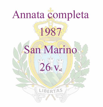 1987 Annata completa 26 v. San Marino SAN MARINO - 1987 - Annata completa - 26 v.