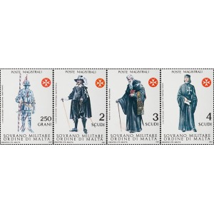 S.M.O.M. - 1987 - Antiche uniformi dell'Ordine - 4 v.