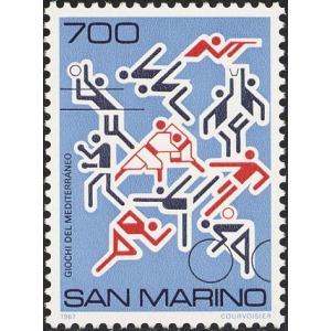 SAN MARINO - 1987 - Giochi del Mediterraneo - 1 v.