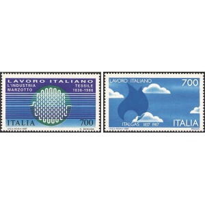 ITALIA - 1987 - Lavoro italiano I serie - 2 v.