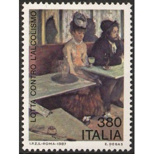 ITALIA - 1987 - Lotta all'alcolismo - 1 v.