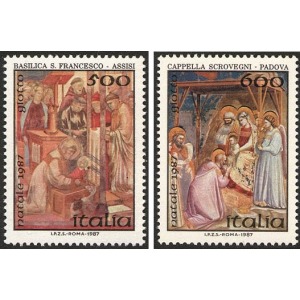 ITALIA - 1987 - Natale - 2 v.