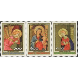 SAN MARINO - 1987 - Natale - 1 MF da 12 trittici