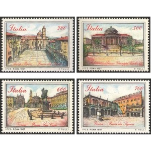 ITALIA - 1987 - Piazze d'Italia I serie - 4 v.