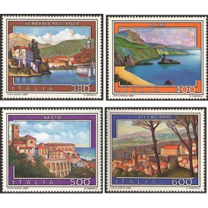 ITALIA - 1987 - Turistica XIV serie - 4 v.