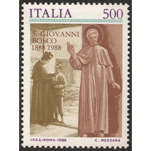 ITALIA - 1988 - 100° della morte di San Giovanni Bosco - 1 v.