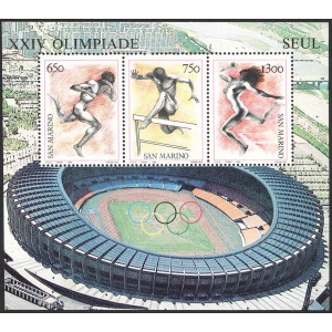 SAN MARINO - 1988 - 24° Olimpiadi a Seul - 1 BF