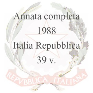 ITALIA - 1988 - Annata completa - 39 v.