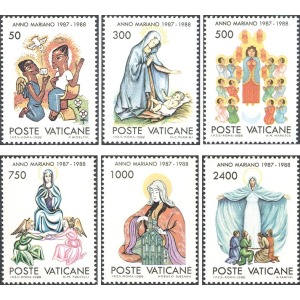 VATICANO - 1988 - Anno Mariano 1987-1988 - 6 v.