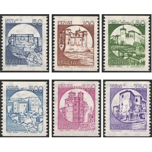 ITALIA - 1988 - Castelli d'Italia per distributori automatici - 6 v.