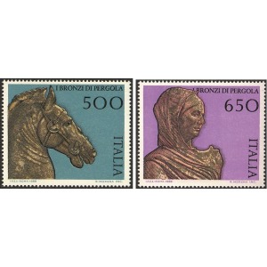 ITALIA - 1988 - I bronzi di Pergola - 2 v.