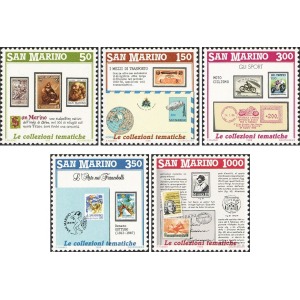 SAN MARINO - 1988 - Invito alla filatelia I serie - 5 v.