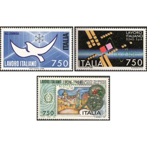 ITALIA - 1988 - Lavoro italiano II serie - 3 v.