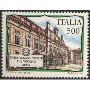 ITALIA - 1988 - Liceo E. Quirino Visconti, Roma - 1 v.