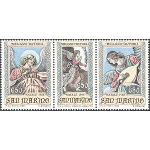 SAN MARINO - 1988 - Natale - 1 MF da 12 trittici