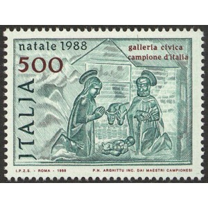 ITALIA - 1988 - Natale 500 L. - 1 v.