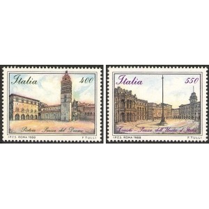 ITALIA - 1988 - Piazze d'Italia II serie - 2 v.