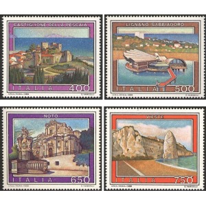 ITALIA - 1988 - Turistica XV serie - 4 v.