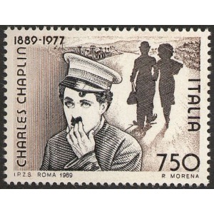 ITALIA - 1989 - 100° della nascita di Charlie Chaplin - 1 v.