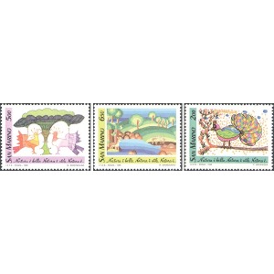 SAN MARINO - 1989 - Disegni dei bambini sulla natura - 3 v.