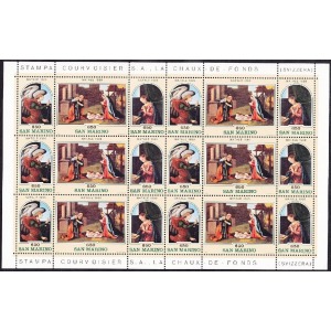 SAN MARINO - 1989 - Natale - 1 MF da 6 trittici