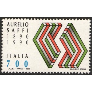 ITALIA - 1990 - 100° della morte di Aurelio Saffi - 1 v.