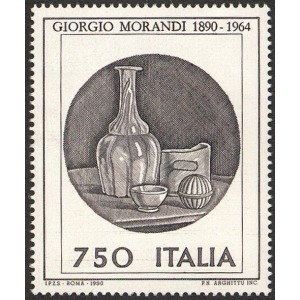 ITALIA - 1990 - 100° della nascita di Giorgio Morandi - 1 v.