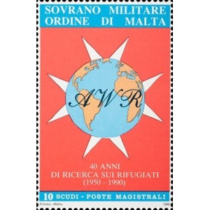 S.M.O.M. - 1990 - 40° dell'Associazione mondiale Rifugiati - 1 v.