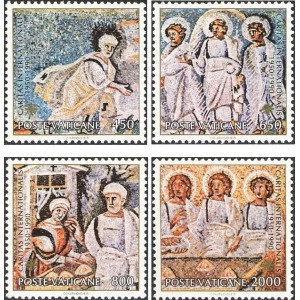 VATICANO - 1990 - 40° della Caritas Internazionalis - 4 v.