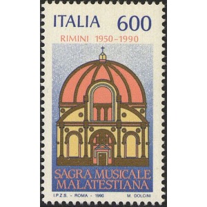 ITALIA - 1990 - 40° della Sagra Musicale Malatestiana di Rimini - 1 v.