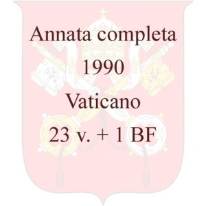 VATICANO - 1990 - Annata completa - 23 v. + 1 BF