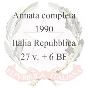 ITALIA - 1990 - Annata completa - 27 v. + 6 BF