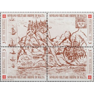 S.M.O.M. - 1990 - Antiche fortezze dell'Ordine - 1 MF da 8 blocchi