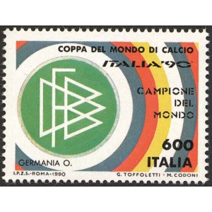 ITALIA - 1990 - Germania campione del mondo di calcio 1990 - 1 v.