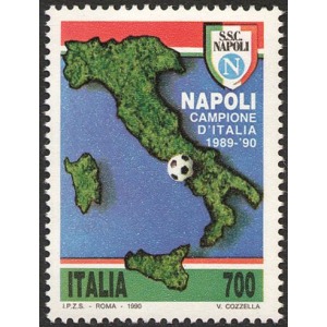 ITALIA - 1990 - Napoli campione d'Italia - 1 v.