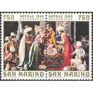 SAN MARINO - 1990 - Natale - 2 v. in coppia