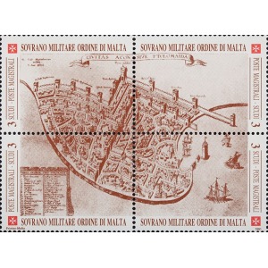 S.M.O.M. - 1991 - Antiche fortezze dell'Ordine - 1 MF da 8 blocchi