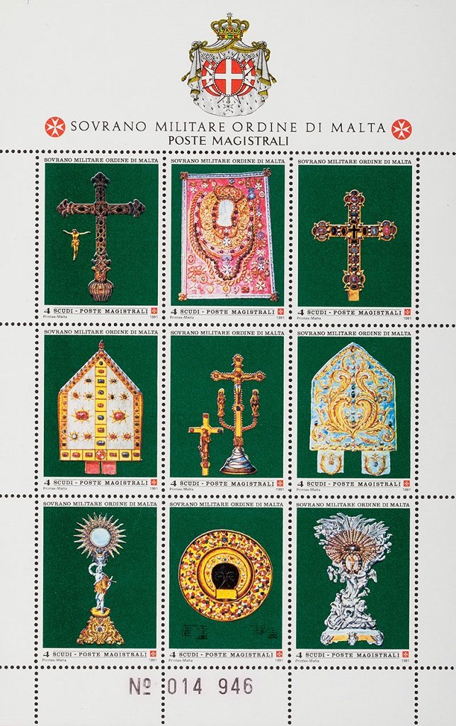 1991 Arredi Sacri dell Ordine 1 BF S.M.O.M. SMOM S.M.O.M. - 1991 - Arredi Sacri dell'Ordine - 1 BF