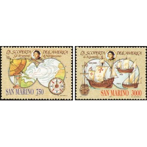SAN MARINO - 1991 - Celebrazioni colombiane II serie - 2 v.