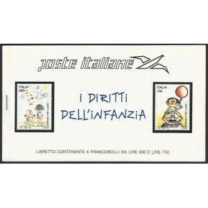 ITALIA - 1991 - Diritti dell'infanzia - 1 libretto