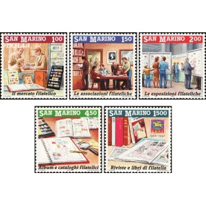 SAN MARINO - 1991 - Invito alla filatelia III serie - 5 v.