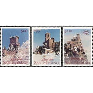 SAN MARINO - 1991 - Natale + Posta Aerea - 3 v.