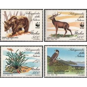 ITALIA - 1991 - Salvaguardia della natura - 4 v.